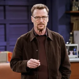 Walter White on the set of Friends