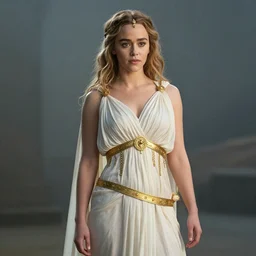 Emilia Clarke as a Greek Goddess