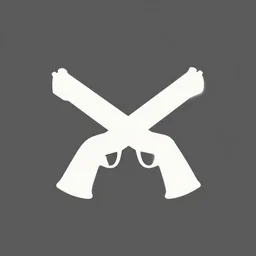 font awesome icon crossed guns abstract small simple