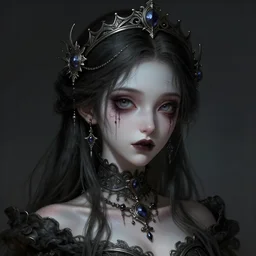 detailed portrait of a cute undead girl, beautiful, fantasy, intricate, elegant, highly detailed, digital painting, artstation, concept art, matte, sharp focus, illustration, art by aenaluck, artgerm and roberto ferri and greg rutkowski, epic fantasy, digital painting