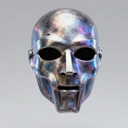 mf doom's mask in the style of disco elysium, fan art, concept character, vfx portrait 8 k render on zbrush