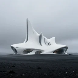 surreal covenant deformation in the exploration, futuristic white architecture in the black sand beach in iceland, berserk, foggy, highly detailed, digital painting, arstation, concept art, hyperealistic octane render, unreal engine,