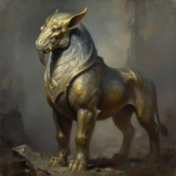 a detailed portrait painting of a fantasy androsphinx, dungeons and dragons character art, warcraft art, in the style of tim hildebrandt