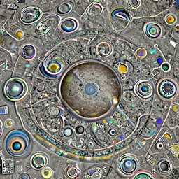 hologram of universe, houdini, reshift 3 d, daily render, raytracing