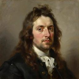 portrait of lobo, oil painting by joseph mallord william turner, 1 8 th century, art, oil on canvas, wet - on - wet technique, highly realistic, expressive emotions, intricate textures, illusionistic detail, 4 k