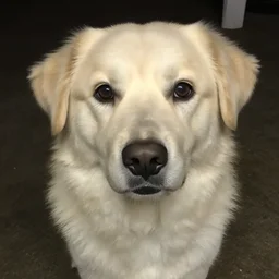 photo of dog with walter whites face, low quality, iphone 6 camera, nighttime, reddit