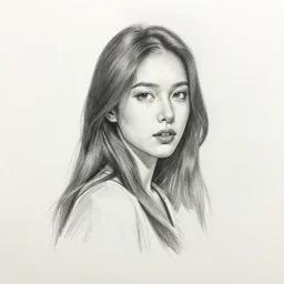 woman + posing + photo, pencil drawing, pencil, black, sketch, on paper, realistic, detailed, artstation