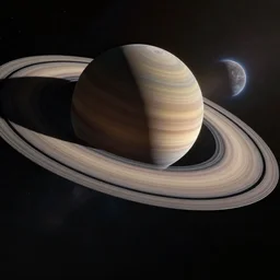 candyland Saturn in deep space
