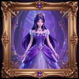 princess of amethyst 4 k gorgeous, ornate intricate detailed stunning framed octane render