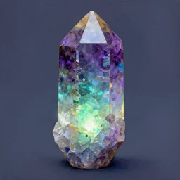 a painterly stylized!! glowing burmese tourmaline crystal!! by james gilleard