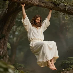 Gigachad hanging out with Jesus, photorealistic, 4K