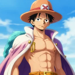 luffy as aqua king