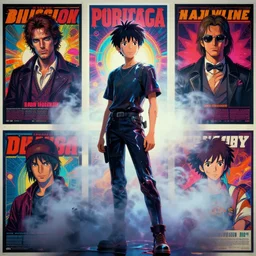 art by makoto shinkai, art by boris vallejo, art by gaston bussiere, photorealistic dramatic liquid anime boy, retro psychedelic posters, dramatic color, houdini, by peter mohrbacher, vfx, art by boris vallejo, volumetric fog, concept art, by atey ghailan