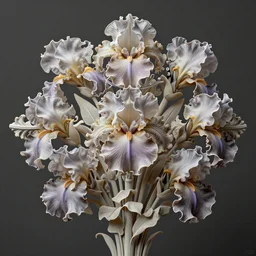 still life of fantasy flowers, magical, surreal, centered, complex 3 d render, ultra detailed, intricate, realistic, textured, 1 0 0 mm lens, refined, high definition, iris van herpen, natural lighting, ethereal,