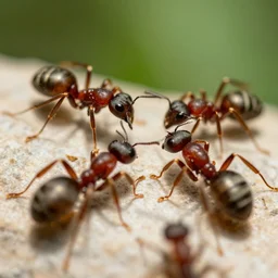 ants having fun, lot of details.