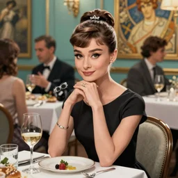pinup young audrey hepburn, breakfast at tiffany's deep focus, fantasy, intricate, elegant, highly detailed, digital painting, artstation, concept art, matte, sharp focus, illustration, hearthstone, art by gil elvgren, hugh ward, art frahm, hubbard sundblom, alberto vargas, artgerm and greg rutkowski and alphonse mucha.