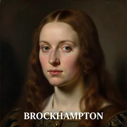 a renaissance style portrait painting of BROCKHAMPTON
