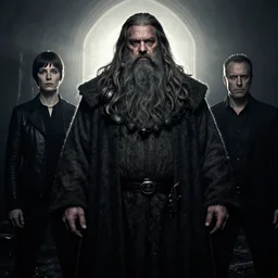 portrait of hulky herculean hagrid as destruction of the endless by sally mann, and gottfried helnwein, jeremy mann, dark, backlit, low key, shadowed