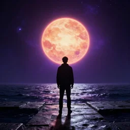 dark matter ultra violet future hyper space man going to schizophrenia ambient sun and steel ocean HD 8K
