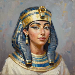 portrait of a egyptian woman ( 3 5 ) from egypt in 2 0 2 1, an oil painting by ross tran and thomas kincade