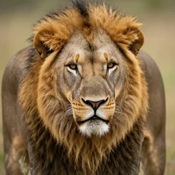 photography of an ugly lion