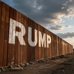 Donald Trump border wall, artist's rendition