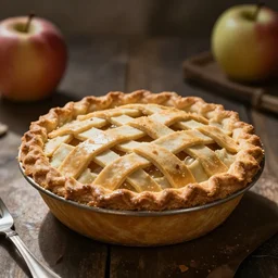 apple pie!!!!!!! latticed pastry