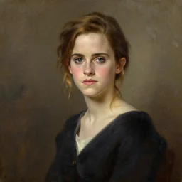 emma watson oil painting