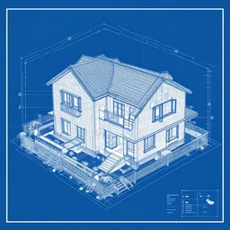 a blueprint of a house plan