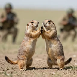 footage of a prairie dog soldier fighting in world war
