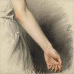 Anatomical drawing of a human arm, by Burne Hogarth
