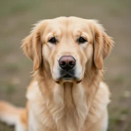 golden retriever, dog, depth of field, centered, photo