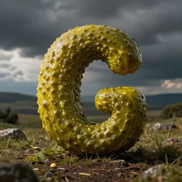 the most realistic pickle in the shape of a letter G