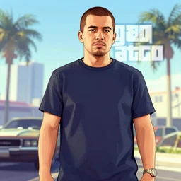 Jonathan Young in GTA cover art