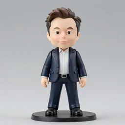 elon musk nendoroid figure, high quality product photography