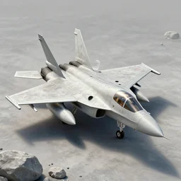fighter jet made out of concrete and rocks illustration