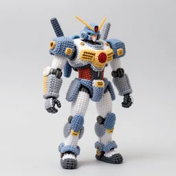 a crochet mecha, realistic, Sigma 50 mm f/1.4