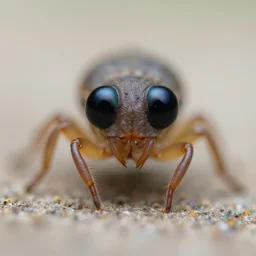 microscopic photo of a little creature looking into the camera suspiciously