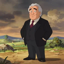 danny devito, cartoon animation cel,