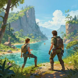 uncharted 4 island, painting