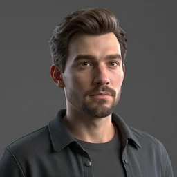 portrait character by laszlo moholy - nagy, octane render, photorealistic, vray, blender