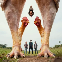 hut over two giant chicken's legs without chicken, greg rutkowski, zabrocki, karlkka, jayison devadas, trending on artstation, 8 k, ultra wide angle, zenith view, pincushion lens effect