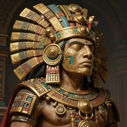photography of aztec warroir, deep focus, d & d, fantasy, intricate, elegant, highly detailed, digital painting, artstation, concept art, matte, sharp focus, illustration, hearthstone, art by artgerm and greg rutkowski and alphonse mucha