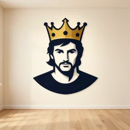 male king, 2 d symmetrical logo, design, vector art, digital art, portrait, 4 k, 8 k, sharp focus, smooth, illustration, room, concept art