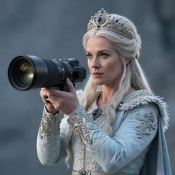 photo of a beautiful! nordic queen, ornate , telephoto lens, incredibly detailed, 8k, HDR, studio, cinematic, realistic