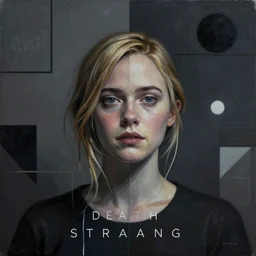 Elle Fanning as Mama in Death Stranding picture by Sachin Teng, asymmetrical, dark vibes, Realistic Painting , Organic painting, Matte Painting, geometric shapes, hard edges, graffiti, street art:2 by Sachin Teng:4