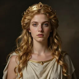 a beautiful portrait of a new unique Greek goddess of destruction, hyper detailed