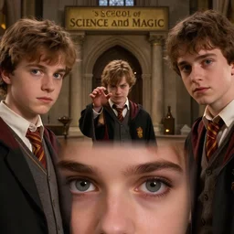 sharp, detailed, high quality frame from a 2 0 1 9 sci fi color movie, set in 1 8 7 0 in an alternate universe, mid distant shot of three students practicing magic, at the'school of science and magic ', 1 8 7 0 s era clothing, good lighting, in focus, detailed eyes, live action, award winning lighting, award winning photography