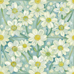 abstract floral background in van gogh style