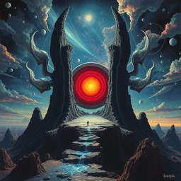 eye candy by beeple, artgerm, salvador dali, bruce pennington, frank, stella, makoto shinkai, angus mckie, alex grey, don bluth, akira toriyama, chris moore, kaja foglio, andre masson, dr. suess, brian despain, chesley bonestell. symbolism, surrealism, artstation, 8 k